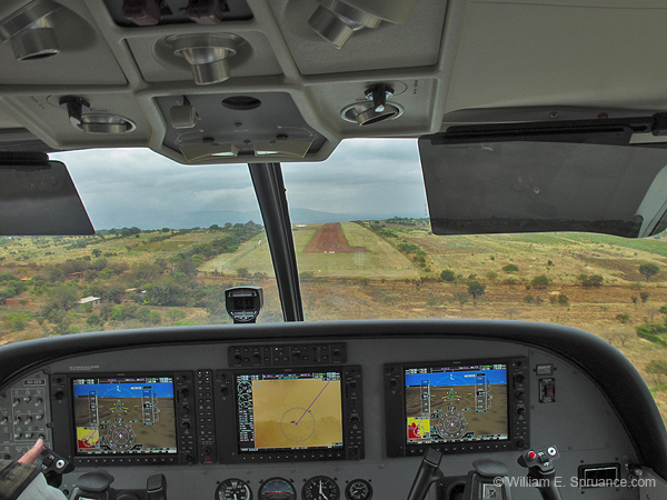 199-Landing at Lake Manyara Airstrip G11-3064