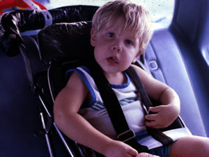 another image of child in seat restraint