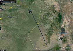 277-Flight Track to Serengeti