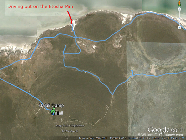146-Driving out on the Etosha Pan