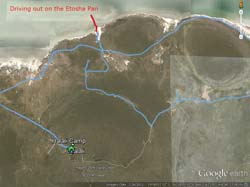 146-Driving out on the Etosha Pan