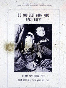 safety message on seat belts