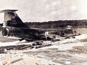 crash covered with foam